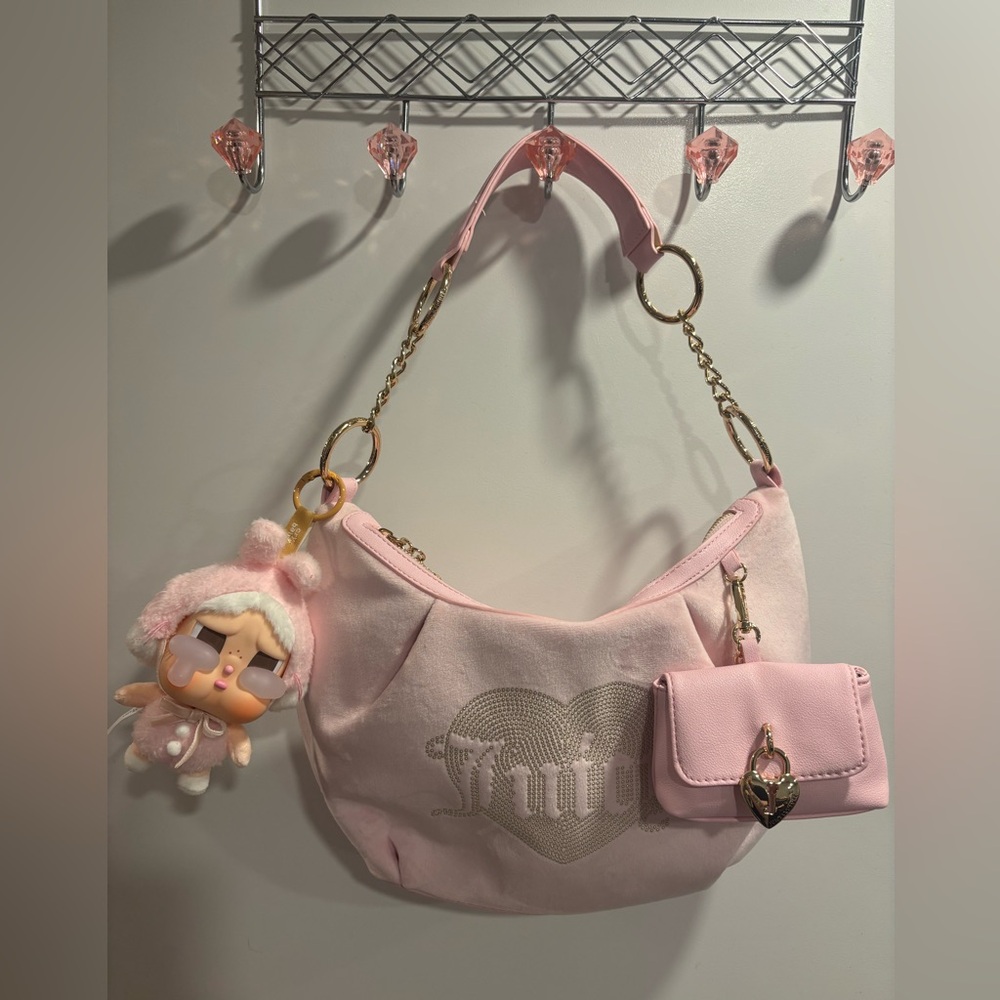 💗 Juicy Couture Pink Handbag + Mini Wallet 💗